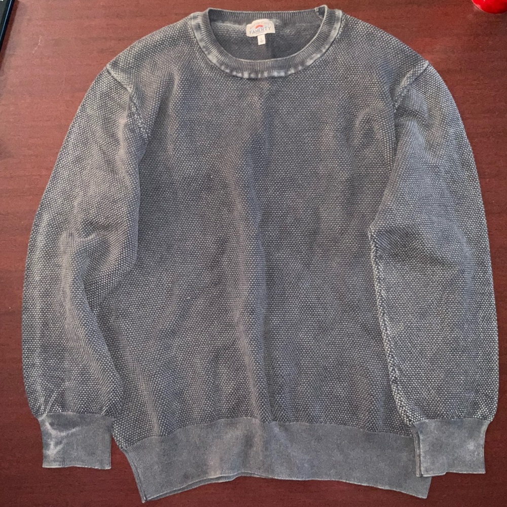 Sunwashed Crewneck Sweater - Faded Black